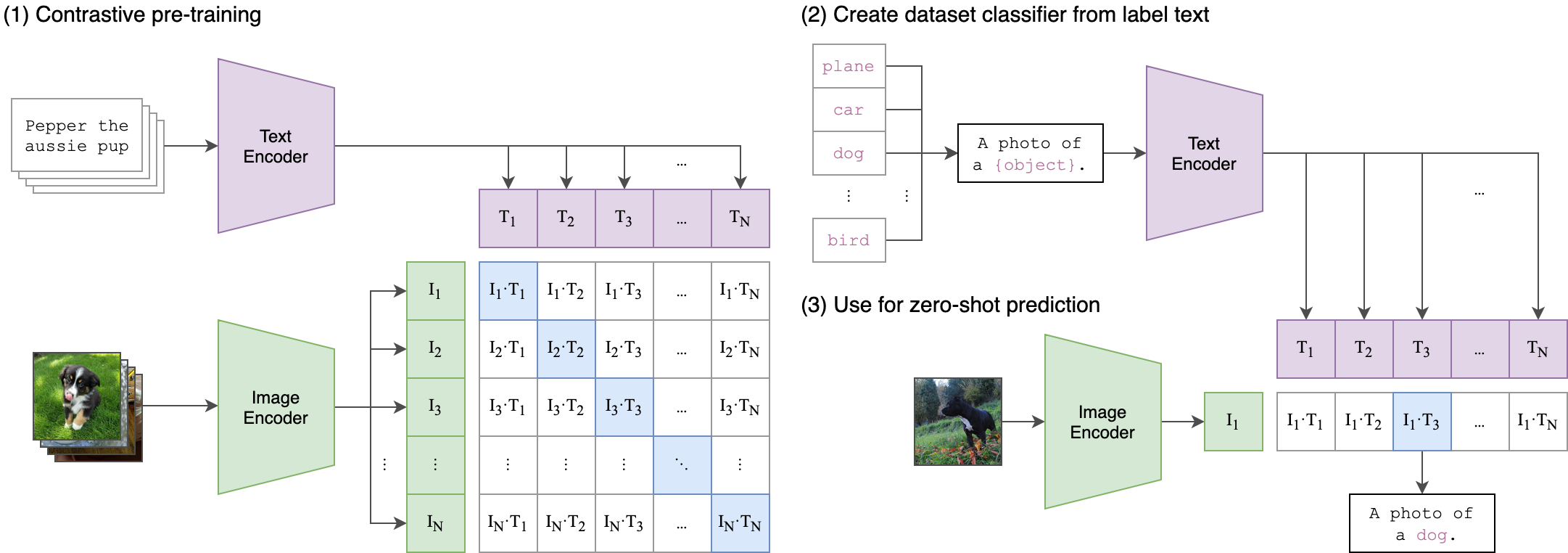 CLIP training process.